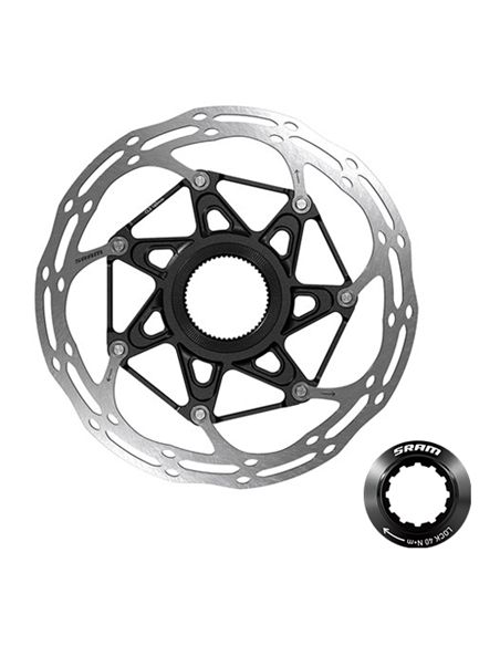 SRM DISCO FRENO CENTERLINE 2PZ 140MM CENTERLOCK BLK (BISELAD
