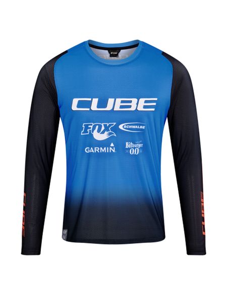 12421 - CUBE VERTEX RUNDHALSTRIKOT X ACTIONTEAM LANGARM M