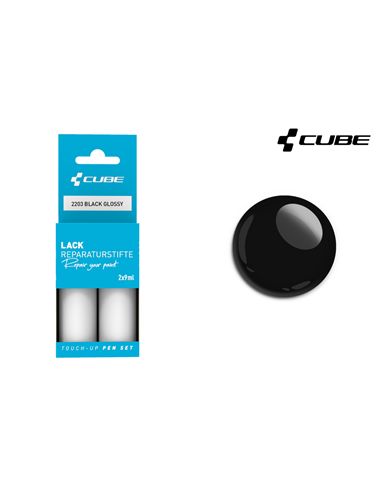 CUBE TOUCH-UP PEN SET BLACK GLOSSY 2203  GLOSSY BLACK