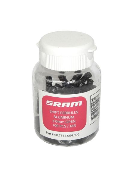 TOPE FUNDA CAMBIO SRAM 4.0MM ALUMINIO ABIERTOS NEGRO 1 U
